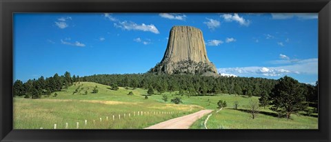 Framed Wyoming, Devils Tower National Monument Print