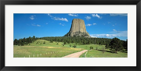 Framed Wyoming, Devils Tower National Monument Print