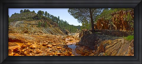 Framed Rio Tinto Mines, Huelva Province, Andalusia, Spain Print