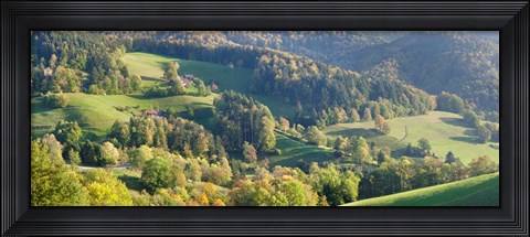 Framed Schauinsland Mountain, St. Ulrich, Black Forest, Baden-Wurttemberg, Germany Print
