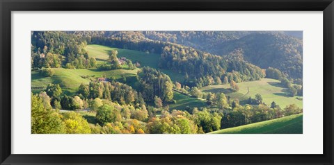 Framed Schauinsland Mountain, St. Ulrich, Black Forest, Baden-Wurttemberg, Germany Print