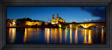 Framed St. Peter And Paul Church, River Shannon, Athlone, Republic of Ireland Print