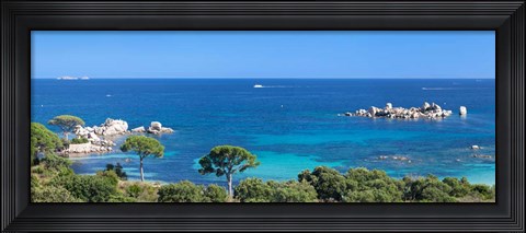 Framed Palombaggia Beach, Corse-Du-Sud, Corsica, France Print