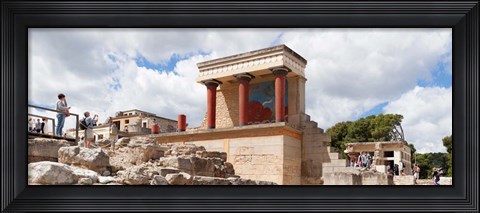 Framed Minoan Palace, Knossos, Iraklion, Crete, Greece Print