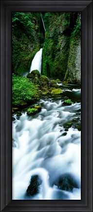 Framed Wahclella Falls, Columbia River Gorge, Oregon Print