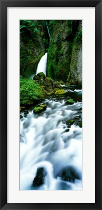 Framed Wahclella Falls, Columbia River Gorge, Oregon Print