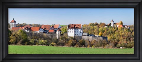 Framed Starkenburg Castle, Martinskirche Church, Baden-Wurttemberg, Germany Print