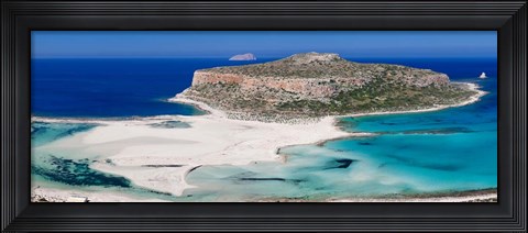 Framed Balos Beach, Gramvousa Peninsula, Crete, Greece Print