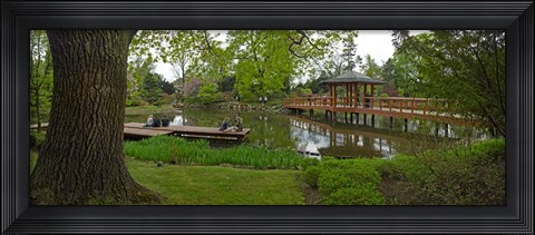 Framed Japanese garden, Wroclaw, Poland Print