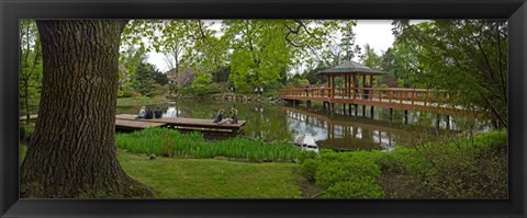 Framed Japanese garden, Wroclaw, Poland Print