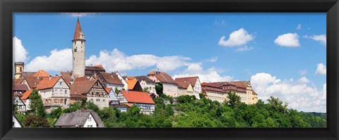 Framed Kirchberg an der Jagst, Hohenlohe Region, Baden-Wurttemberg, Germany Print