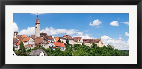 Framed Kirchberg an der Jagst, Hohenlohe Region, Baden-Wurttemberg, Germany Print