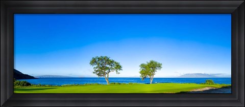 Framed Makena Golf Course, Hawaii Print