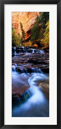 Framed North Creek, Zion National Park, Utah Print