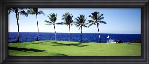 Framed Golf Course, Big Island HI Print