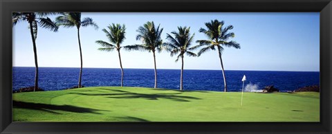 Framed Golf Course, Big Island HI Print