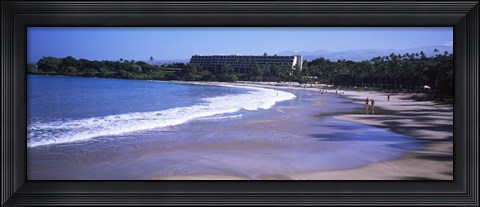 Framed Surf on the Beach, Mauna Kea, Hawaii Print