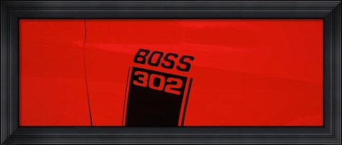 Framed Boss 302 Emblem Print