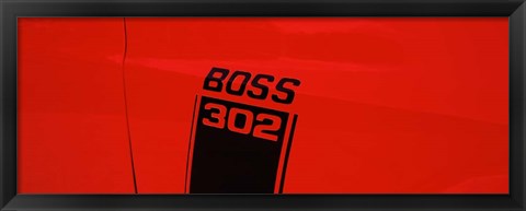 Framed Boss 302 Emblem Print