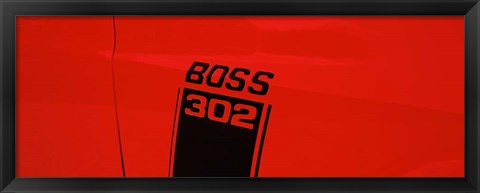 Framed Boss 302 Emblem Print