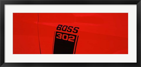 Framed Boss 302 Emblem Print