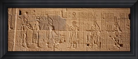 Framed Temple Of Philae, Aswan, Egypt Print