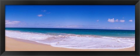 Framed Papohaku Beach,, Hawaii Print