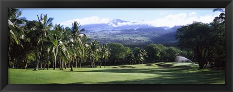 Framed Makena Golf Course, Maui, Hawaii Print