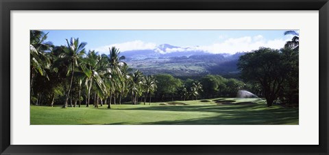 Framed Makena Golf Course, Maui, Hawaii Print