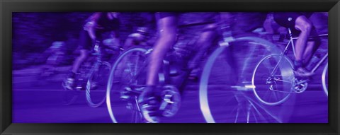 Framed Bicycle Race Print