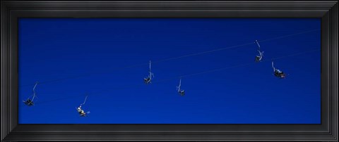 Framed Ski Lifts in Stuben, Austria Print