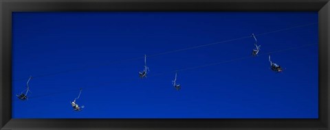 Framed Ski Lifts in Stuben, Austria Print