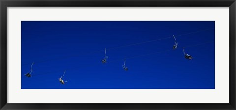 Framed Ski Lifts in Stuben, Austria Print