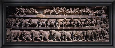 Framed Chennakesava Temple, Belur, Karnataka, India Print