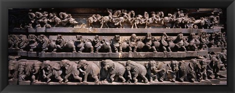 Framed Chennakesava Temple, Belur, Karnataka, India Print