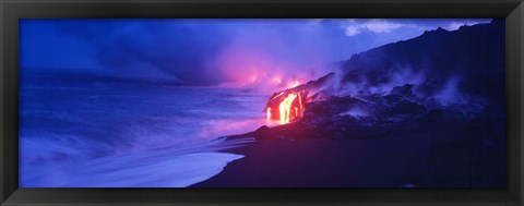 Framed Kilauea Volcano, Hawaii Print