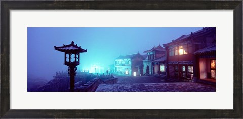 Framed Mount Taishan, Shandong Province, China Print
