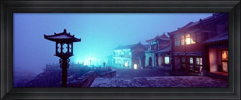Framed Mount Taishan, Shandong Province, China Print