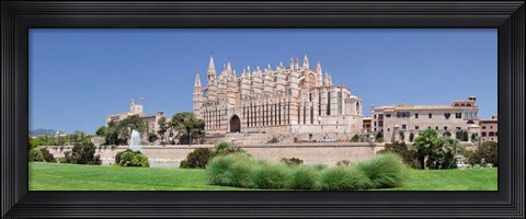 Framed Palma Cathedral (La Seu) and Almudaina Palace, Spain Print