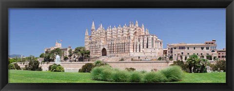 Framed Palma Cathedral (La Seu) and Almudaina Palace, Spain Print