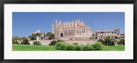 Framed Palma Cathedral (La Seu) and Almudaina Palace, Spain Print