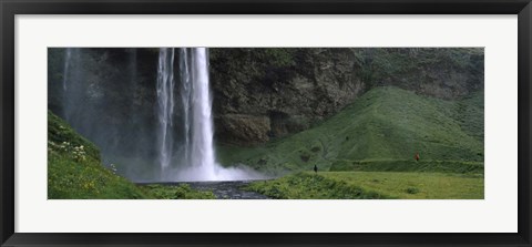 Framed Waterfall in a Forest, Iceland Print