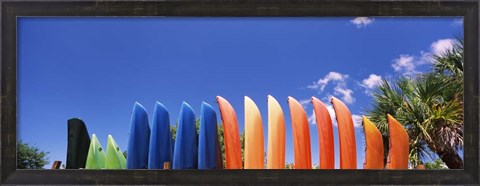Framed Kayaks off the Gulf of Mexico, Florida Print