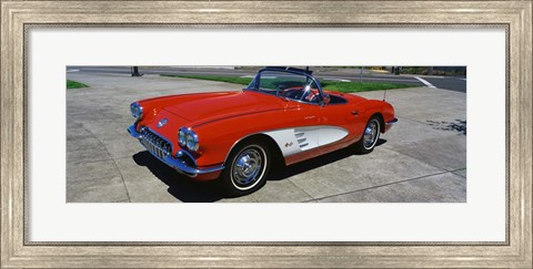 Framed 1959 Corvette Print