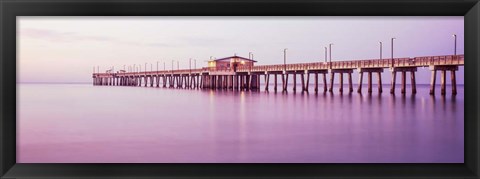 Framed Gulf State Park Pier, Gulf Shores, Baldwin County, Alabama Print