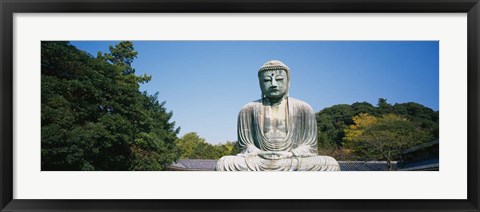 Framed Statue of the Great Buddha, Honshu, Japan Print