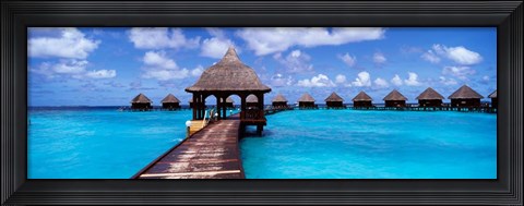 Framed Thulhagiri Island Resort, North Male Atoll, Maldives Print