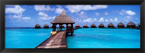 Framed Thulhagiri Island Resort, North Male Atoll, Maldives Print