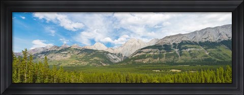 Framed Canadian Rockies, Smith-Dorrien Spray Lakes Trail, Alberta, Canada Print