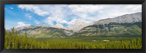 Framed Canadian Rockies, Smith-Dorrien Spray Lakes Trail, Alberta, Canada Print